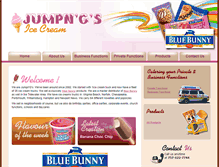 Tablet Screenshot of jumpingsicecream.com